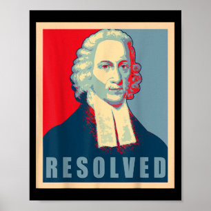 Affiche Jonathan Edwards Calviniste Réformé Résolu