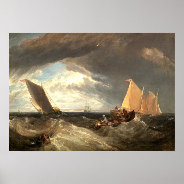 Affiche Jonction de la Tamise, William Turner Art (Devant)