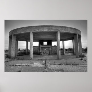 Affiche Jones Beach Gazebo (noir et blanc)