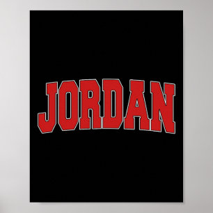 Affiche Jordan Mn Minnesota Style Varsity États-Unis Sport