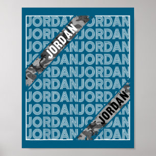 Affiche Jordan vintage design hommes femmes enfants