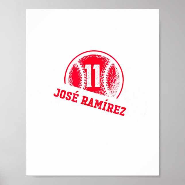 Affiche Jose Ramirez Mlbpa Mlb En Maison (Devant)