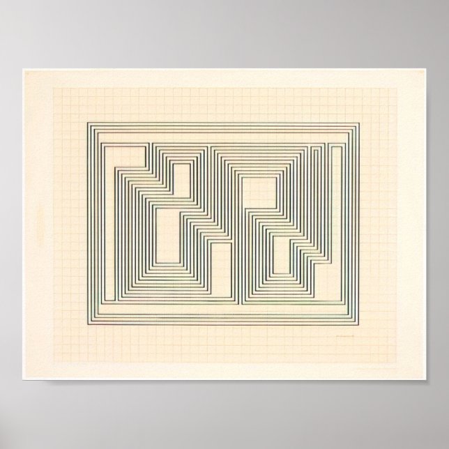 Affiche josef albers -   tectonique graphique  (Devant)