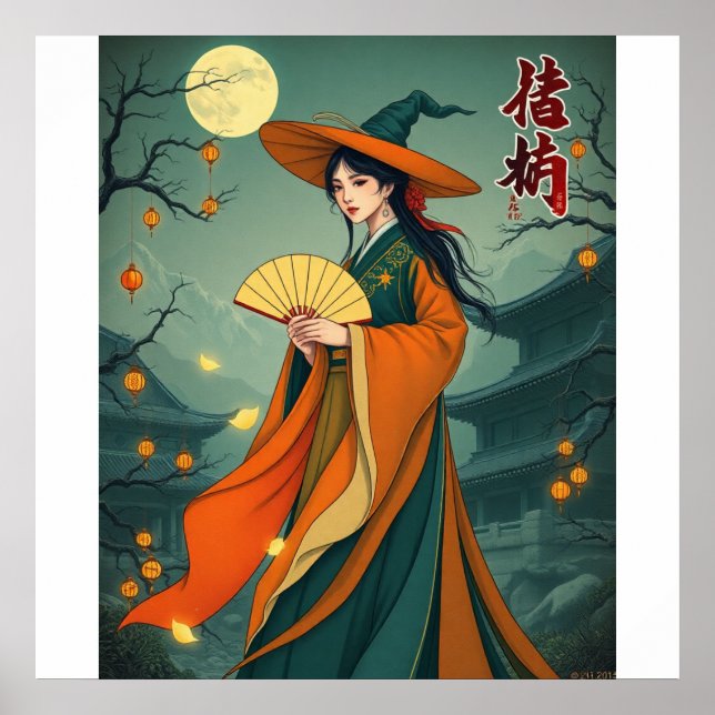 Affiche Joseon Witch - Retro Vintage Hanbok (Devant)