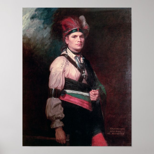 Affiche Joseph Brant, chef des Mohawks, 1742-1807 (Devant)