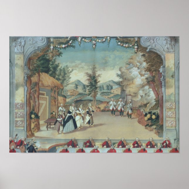 Affiche Joseph Haydn lors de la première représentation de (Devant)