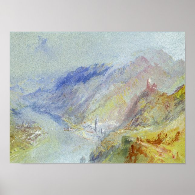 Affiche Joseph Mallord William Turner | Le Château de Trau (Devant)