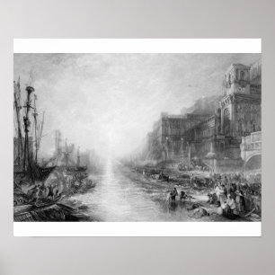 Affiche Joseph Mallord William Turner   L'embarquement de