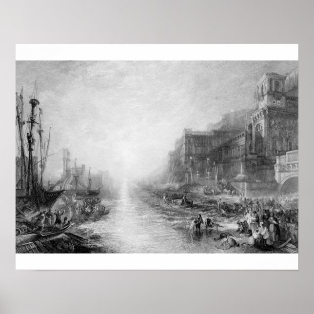 Affiche Joseph Mallord William Turner | L'embarquement de (Devant)