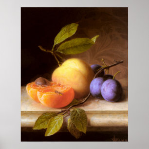Affiche Joseph Peter Wilms - Pêches et prunes