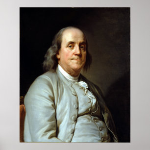 Affiche Joseph Siffrein Duplessis Benjamin Franklin