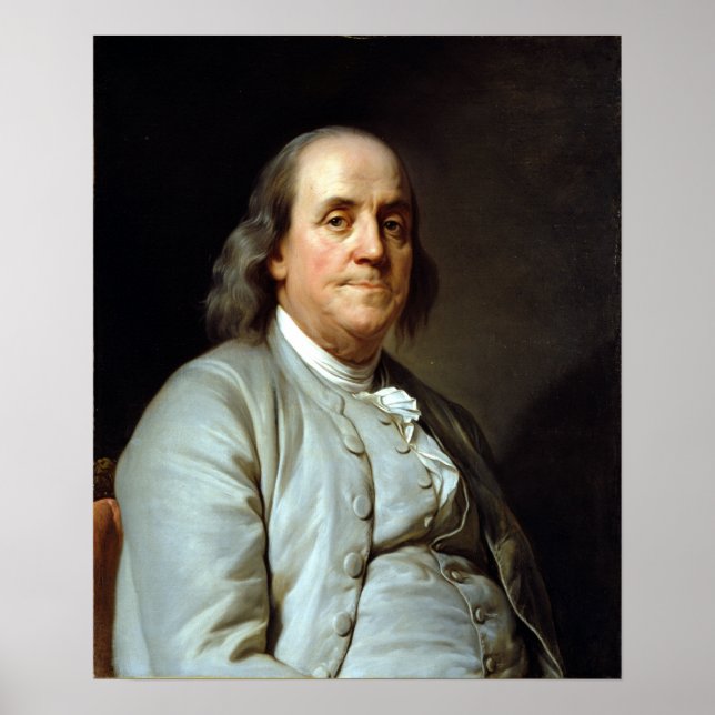 Affiche Joseph Siffrein Duplessis Benjamin Franklin (Devant)