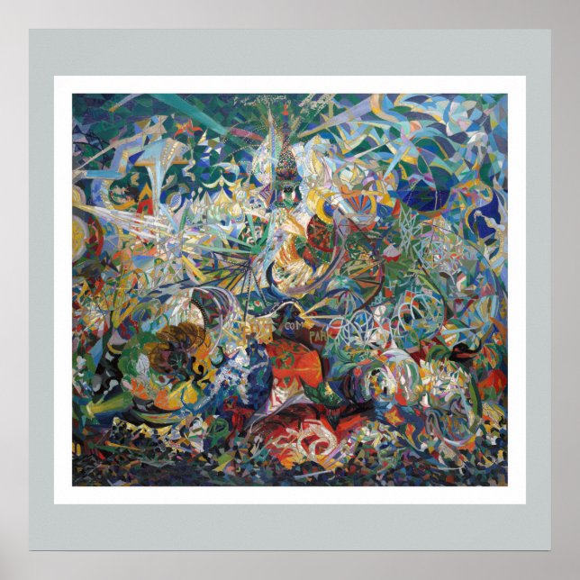 Affiche Joseph Stella - Coney Island, Mardi Gras (Devant)