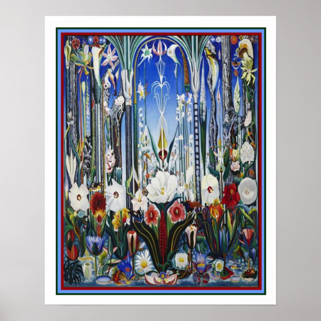 Affiche Joseph Stella "Fleurs Italie" 1931 16x20 (Devant)