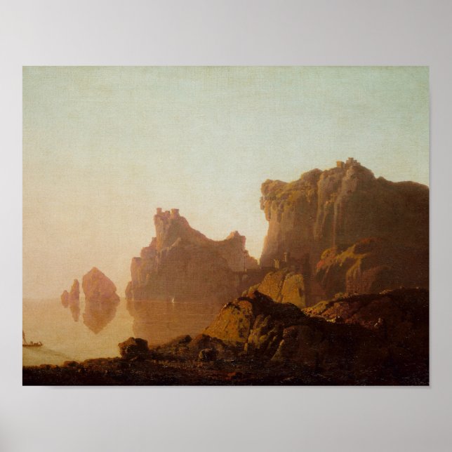 Affiche Joseph Wright - Le golfe de Salerne (Devant)