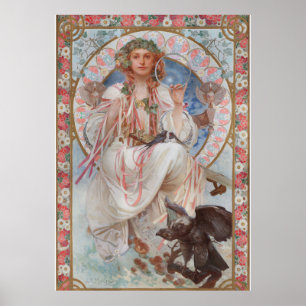 Affiche Josephine Crane Bradley en Lavia par Alphonse Much