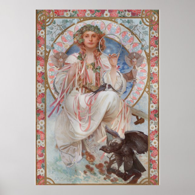 Affiche Josephine Crane Bradley en Lavia par Alphonse Much (Devant)