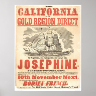 Affiche "Josephine" to California Advertisement (1280A)