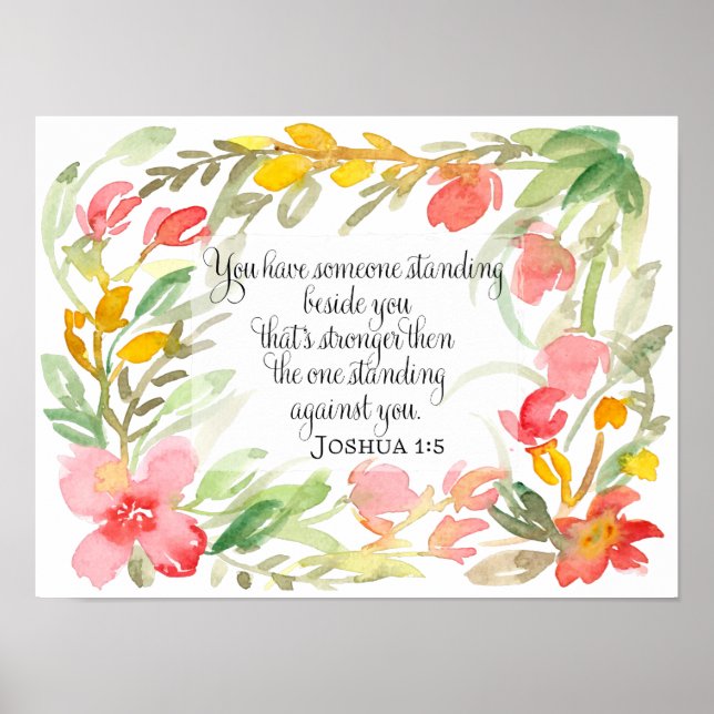 Affiche Joshua 1:5 | Vous avez quelqu'un à côté de vous (Devant)