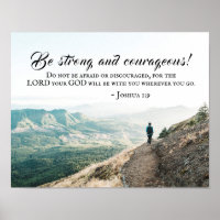 Joshua 1:9 Be Strong and Courageous, Bible Versets