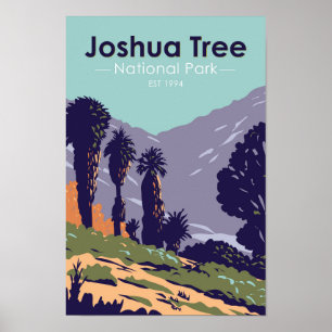 Affiche Joshua Tree National Park Cottonwood Springs Oasis