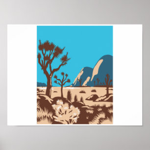Affiche Joshua Tree National Park Riverside California