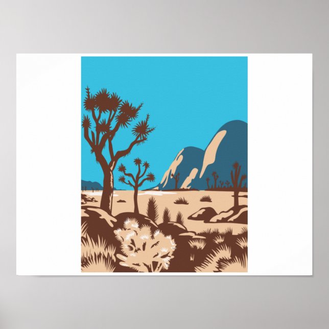 Affiche Joshua Tree National Park Riverside California (Devant)