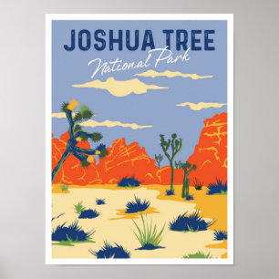 Affiche Joshua Tree National Park Vintage voyage d'art