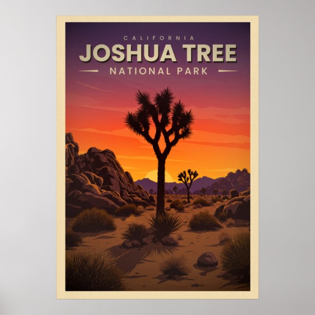 Affiche Joshua tree V01 (Devant)