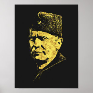 Affiche ‹ Josip Broz Tito ‹ Président de la Yougoslavie SF