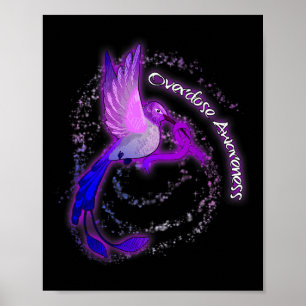 Affiche Jote Colibri tenant Violet Ribbon Overdose Aw