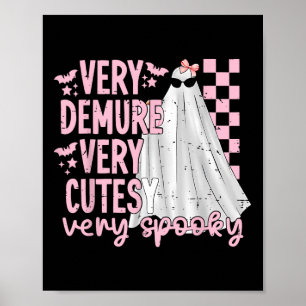 Affiche Jote Ghost Halloween Très Dépourvu Très Cutesy Trè