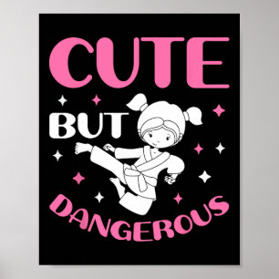 Affiche Jote Mais Dangereux Taekwondo Girl Karate Jiu Jits