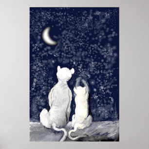 Affiche "Jouant avec des étoiles "