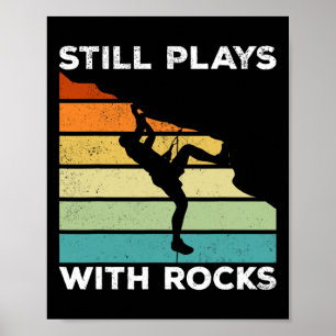 Affiche Joue encore avec des rochers - Rocher de montagne