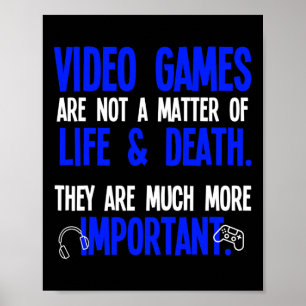 Affiche Jouer à des jeux vidéo Drôle Pc Console Joueur Gee