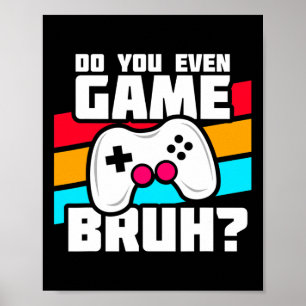 Affiche Jouer à des jeux vidéo - Jeux sur PC et console -