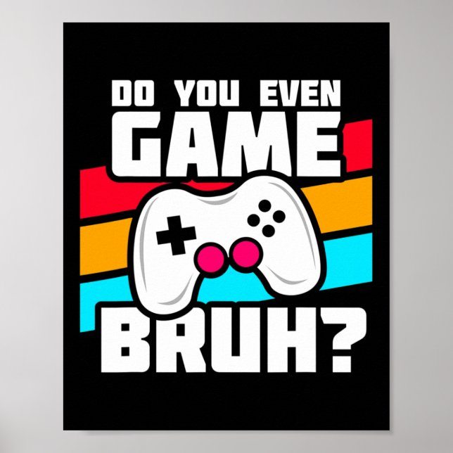 Affiche Jouer à des jeux vidéo - Jeux sur PC et console -  (Devant)