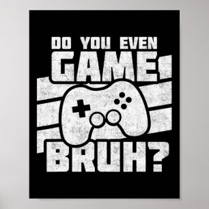 Affiche Jouer à des jeux vidéo - Jeux sur PC et console -