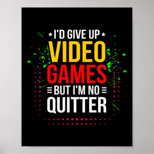 Affiche Jouer à des jeux vidéo - Mème de joueur de jeu vid