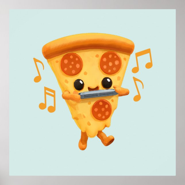 Affiche Jouer à trancher une corbeille harmonique (Devant)