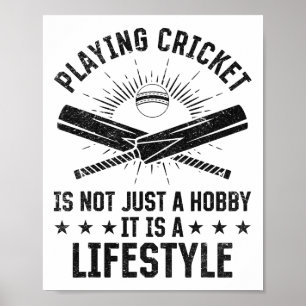 Affiche Jouer au cricket n'est pas qu'un hobby