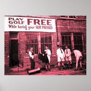 Affiche Jouer Au Golf Gratuitement (Tout En Ayant Votre Co