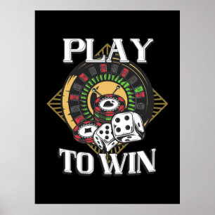 Affiche Jouer au poker pour gagner