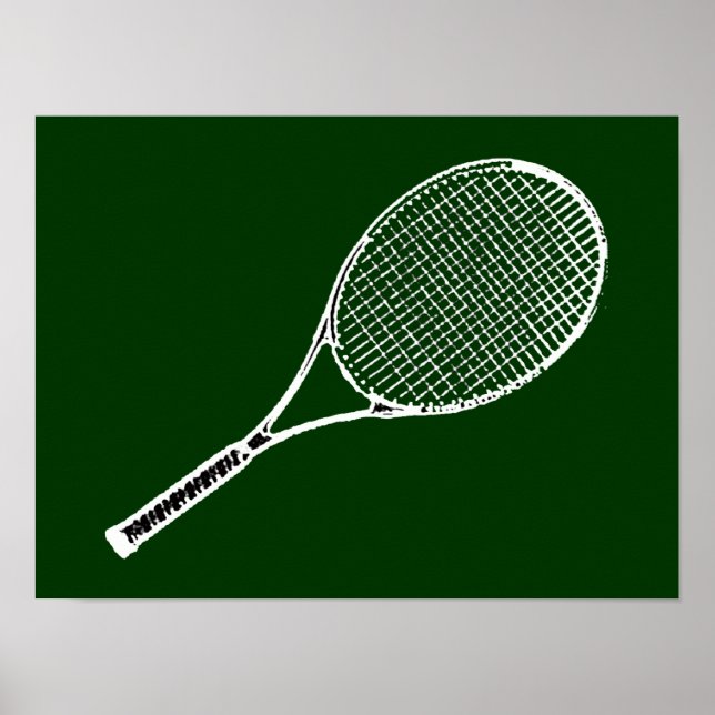 Affiche jouer au tennis (Devant)