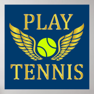 Affiche Jouer au tennis