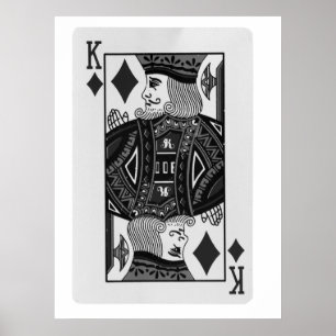 Affiche Jouer aux cartes
