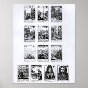 Affiche Jouer aux cartes commémoratives