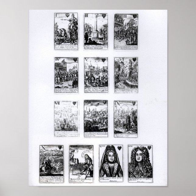 Affiche Jouer aux cartes commémoratives (Devant)