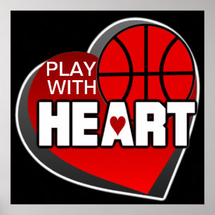 Affiche Jouer avec l'affiche Heart Basketball